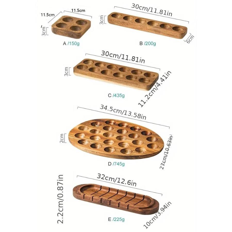 Modern Wooden Egg Storage Box - Multi-Compartment Kitchen Organizer for Fresh Eggs Perfect for Home Cooking Baking