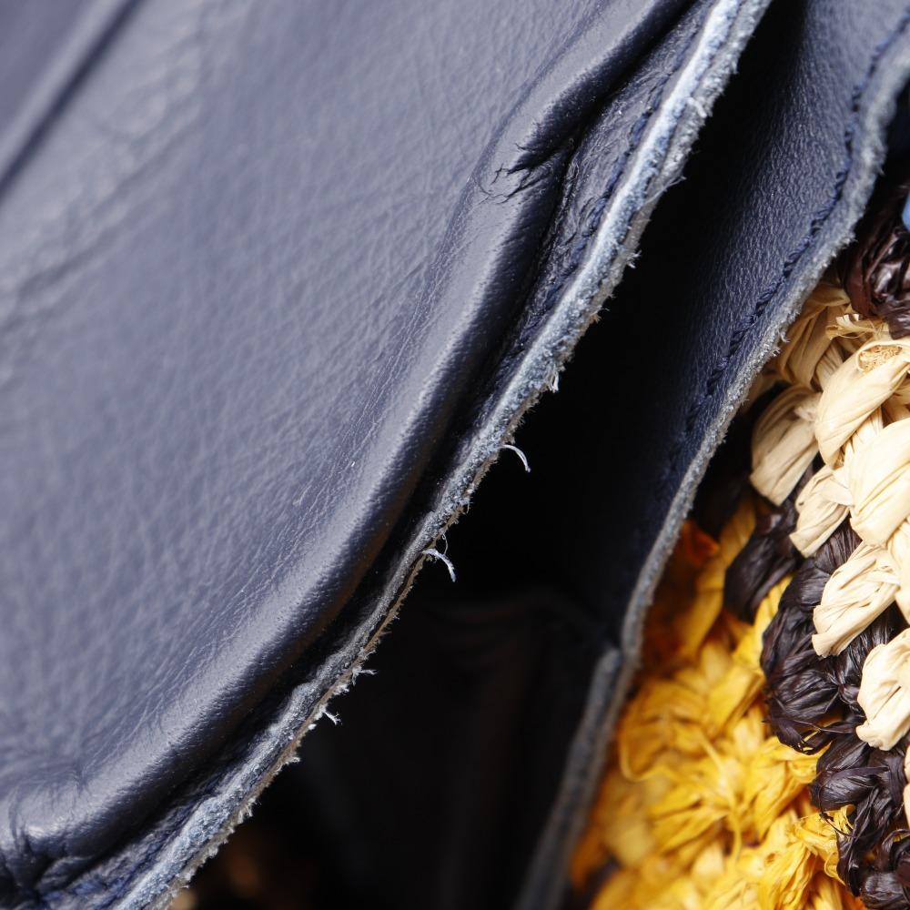 BALENCIAGA Basket bag Tote Bag Raffia/leather Women Used