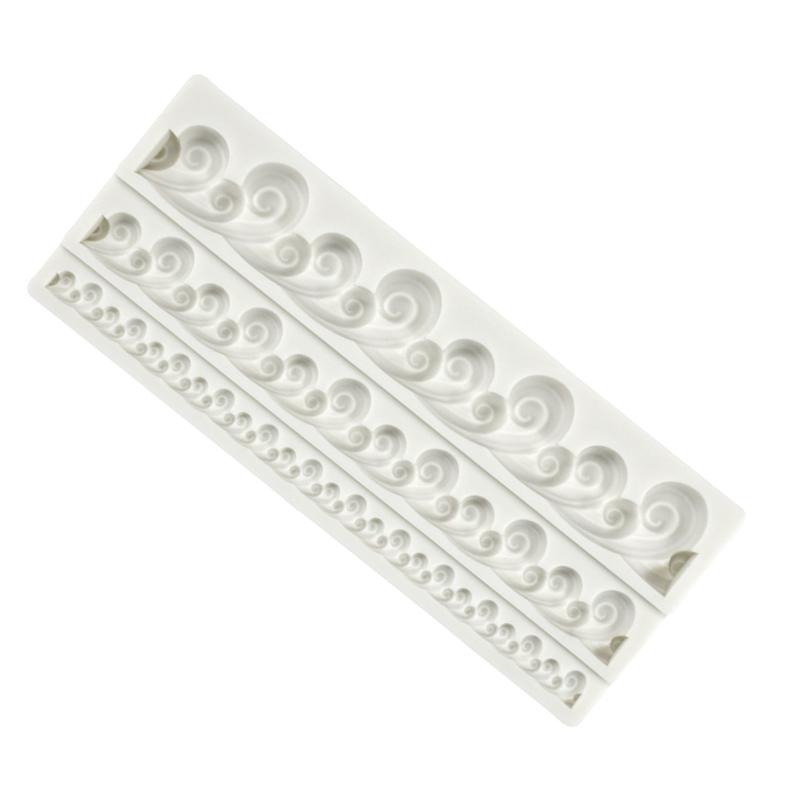 DIY Handmade Silicone Fondant Mold Whale Wave Shape Chocolate Sugar Craft Paste Mold DIY Candle Resin Crafts Durable