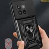 AMORUS Kickstand Case for OnePlus 13R 5G/Ace 5 5G/Ace 5 Pro 5G PC+TPU Phone Cover with Camera Lens Slider