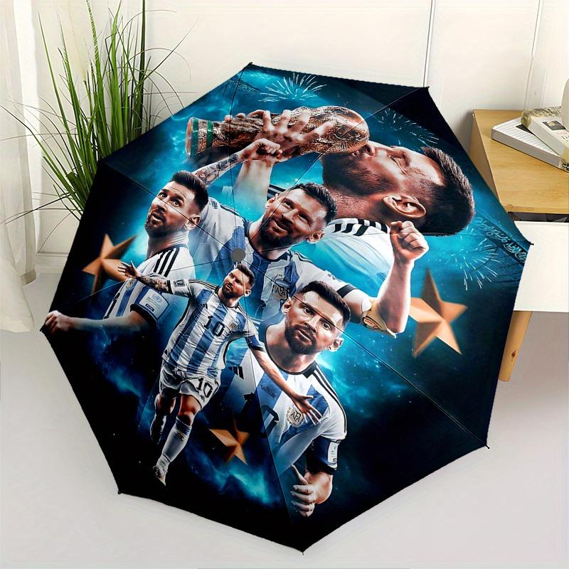 

Soccer Legends Automatic Opening and Closing Umbrella, Compact Travel Umbrella, Lightweight and Portable, Suitable for Beach Commuting Busin