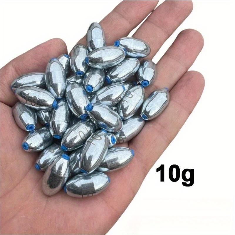 

10 шт./лот пластиковый сердечник сплав свинцовый кулон рыболовные грузила 4 г/6 г/8 г/10 г/12 г/15 г сплав полые оливковые рыболовные грузила рыболовные принадлежности 10pcs 10g серебряный
