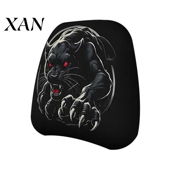 Vehicle Interior Comfort Accessories Halloween Car Headrest Cover, Scary Pattern Print Stretchable Soft Fabric Guard Protector, Breathable Polyester