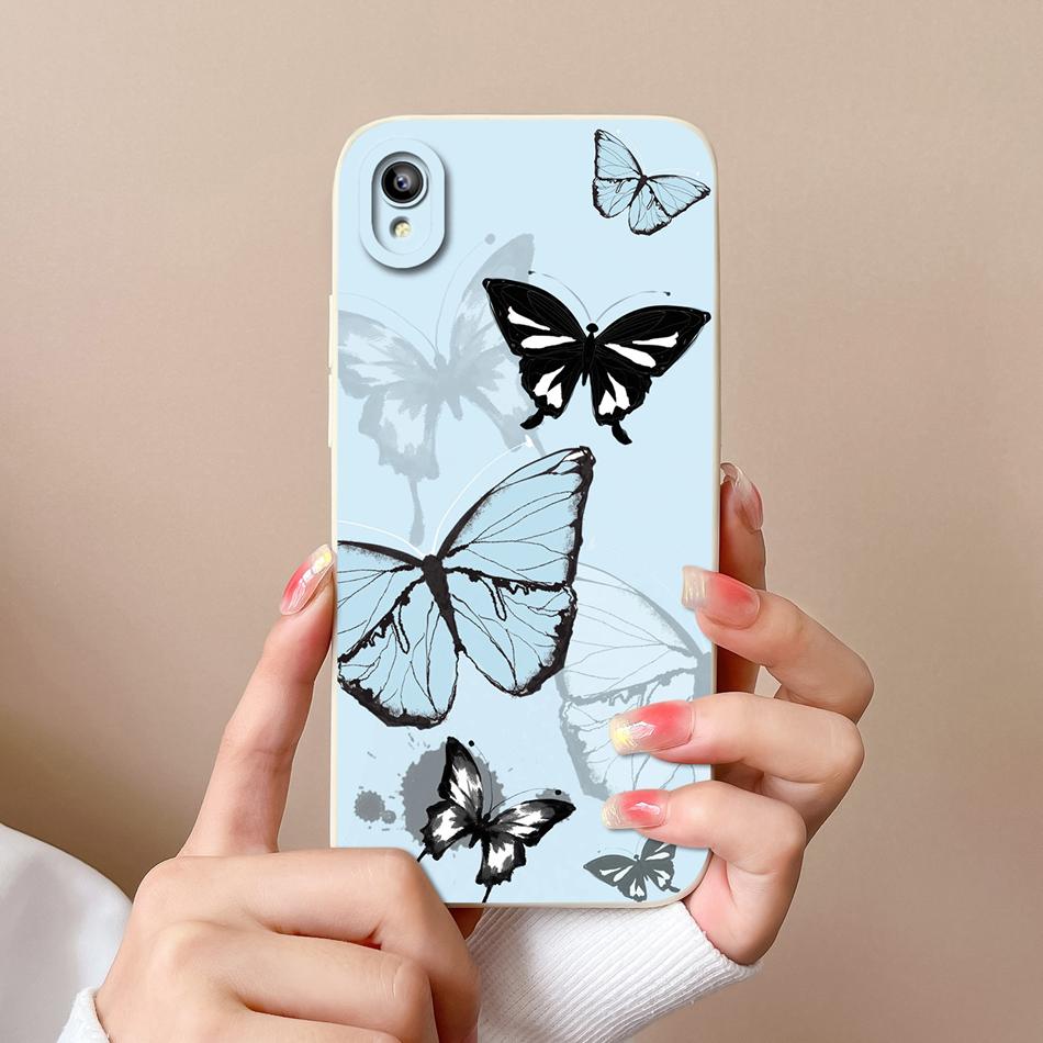 For Vivo Y93 Y93S Y91C Y91i Y90 Y1S Case Fashion Design Camera Protection Shockproof Back Cover Soft Liquid Silicone Phone Cases