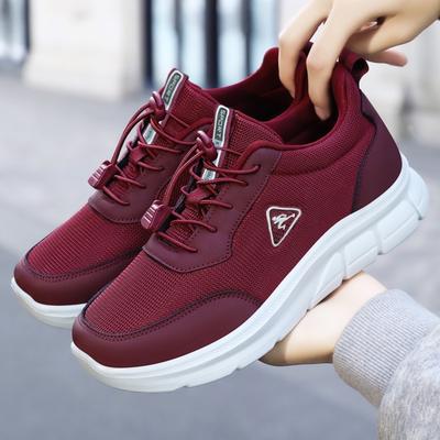 Shoes Women's Walking Shoes Couple Single Shoes Medium Old Mother Shoes Elastic Band Women's Shoes Soft Sole Comfortable Casual Shoes
