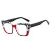 Men's & Women's Blue Light Blocking Presbyopia Glasses Fashionable Oversized Square Frame HD Reading Glasses Diopter 0 To +4.0