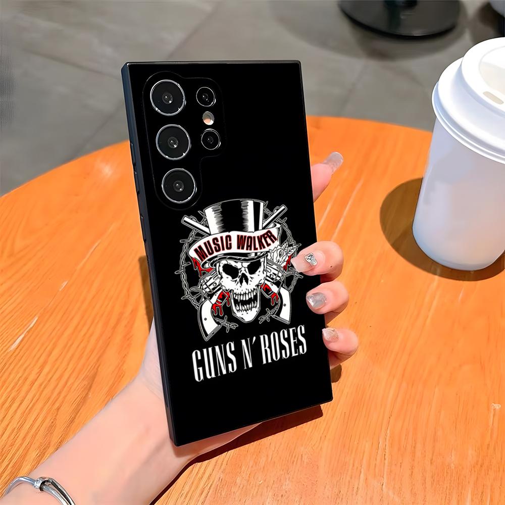

Band G-Guns N Roses Phone Case For Samsung S26 S25 Ultra S24 S23 Fe S22 S20 S21 Plus A54 A34 A53 A16 Back Cover Samsung a34 5g