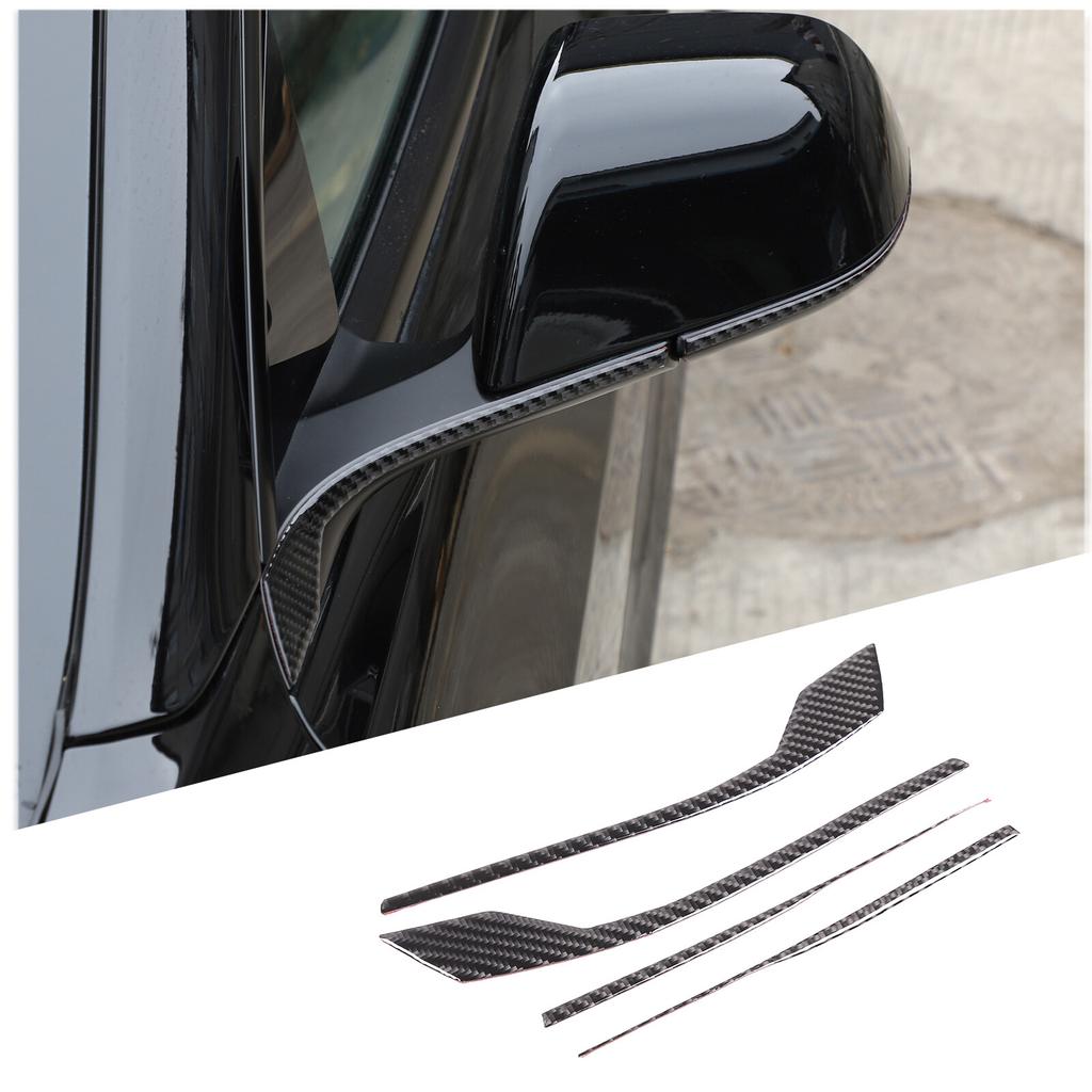 Carbon Fiber Side Rearview Mirror Cover Trim For Tesla Model 3 Highland 23-24