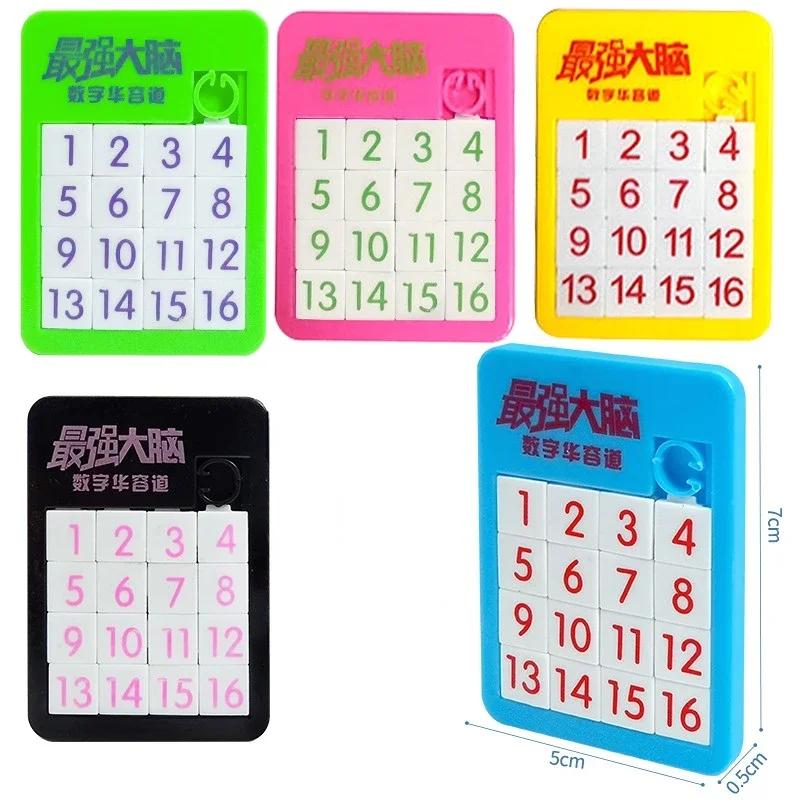 

1-16 Number Learning Slide Puzzles Cartoon Educational Toy Letter Animal Children s Jigsaw Puzzle Games Brain Exercise Mini Toys