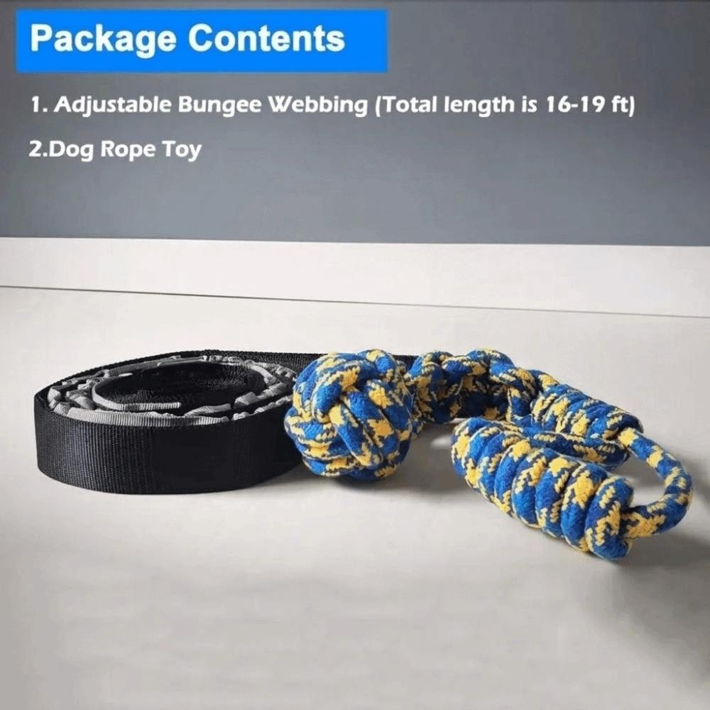 Hanging Dog Elastic Pull Toy Interactive Outdoor Rope Pulling Toy Dental Cleaning