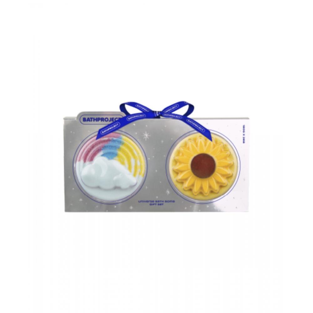 Bath Project [brilliant Space Bath Bomb] Colorful Foam Bath Salts Set  Choose 1 Of 3 Types SUNRISE AND MOON CRYSTAL