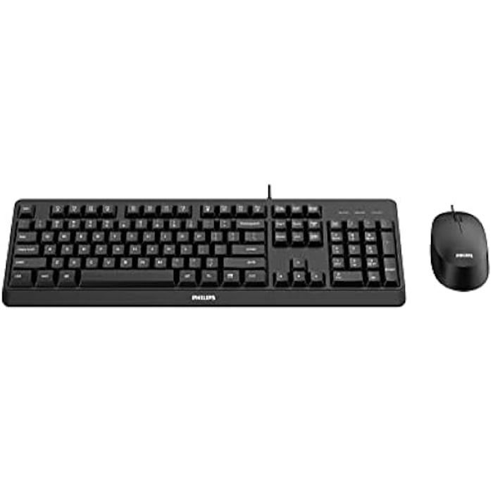 Clavier et Souris - PHILIPS - SPT6207BL/16 - Espagnol QWERTY - Sans fil - Noir