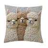 Animal Plush Throw Pillow Cover With Soft Faux Fur For Sofa Decor
