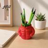 Puffy Jacket Design Cartoon Puffer Pen Holder, Cute Desk Organizer, Novelty Marker Storage Container Pencil for Markers Stationery And Desktop