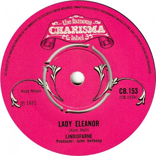 

7-дюймовая пластинка LINDISFARNE Lady Eleanor CB153 Charisma 1971 UK Rock Б/у