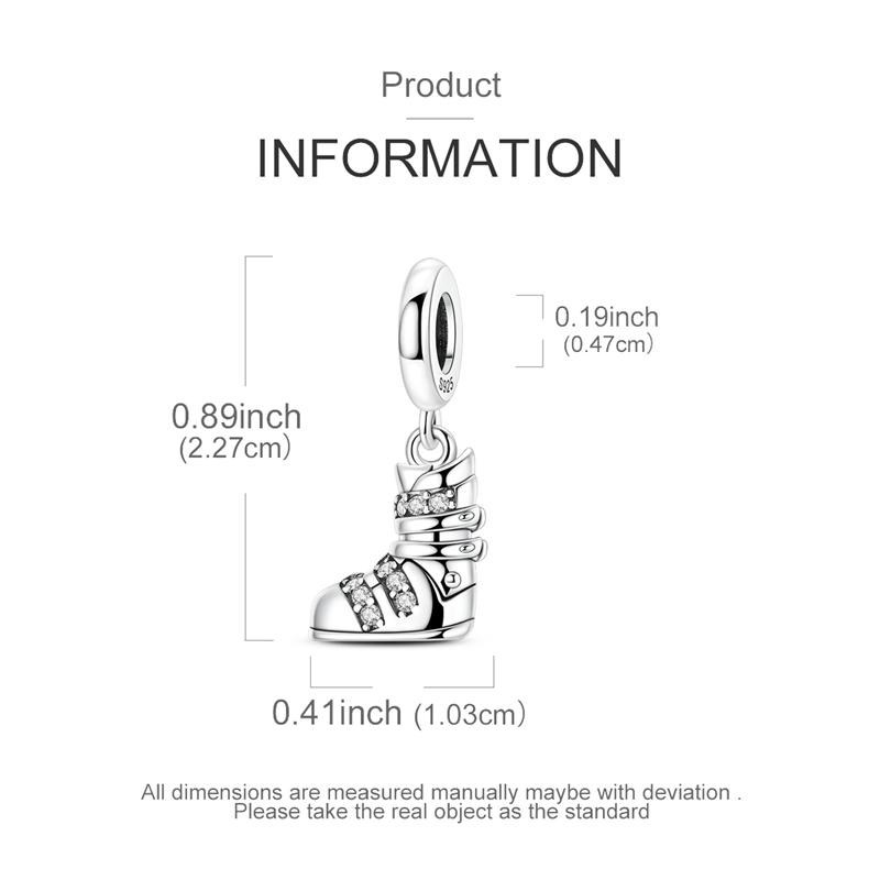 Zimowa Seria Charms Miedziane Śniegowce Kapcie Zawieszka Pasuje do Bransoletki o Średnicy Otworu 4 mm Koralik DIY Biżuteria Damska Prezent