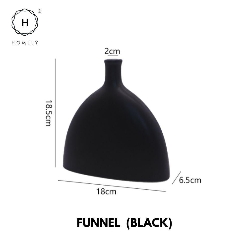 Homlly Plutto Minimalist Boho Geometric Nordic Ceramic Decor Pampas Flower Vase