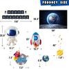 Outer Space Party Supplies, 87Pcs Party Decorations - Rocket Balloons, Solar System Swirl Decorations, Cupcake Toppers, Astronaut Birthday Banner,