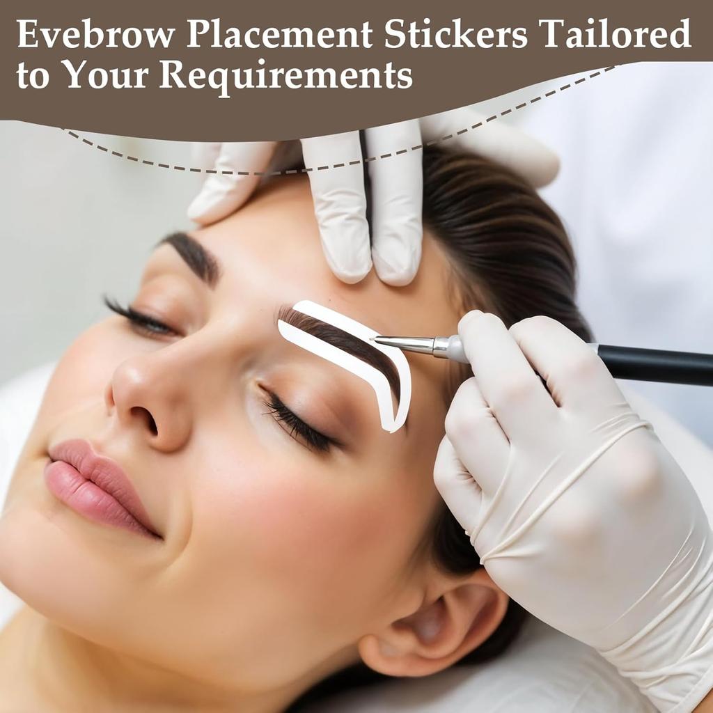 48 Pairs Eyebrow Stencil Stickers Disposable,Disposable Eyebrow Tape,Adhesive Eye Brow Stencils for Women,3 Shapes Eyebrows Tape Strips,Airbrush