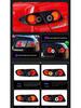 Compatible with 2003-2015 Mazda 6: Modified LED Rear Tail Lights with Daytime Running, Turn Signals, and Reverse Lights.