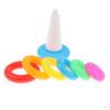 Kids Bath Tub Floating Toy Set - 7 Colorful Nesting Rings with a Cute , Birthday Gift