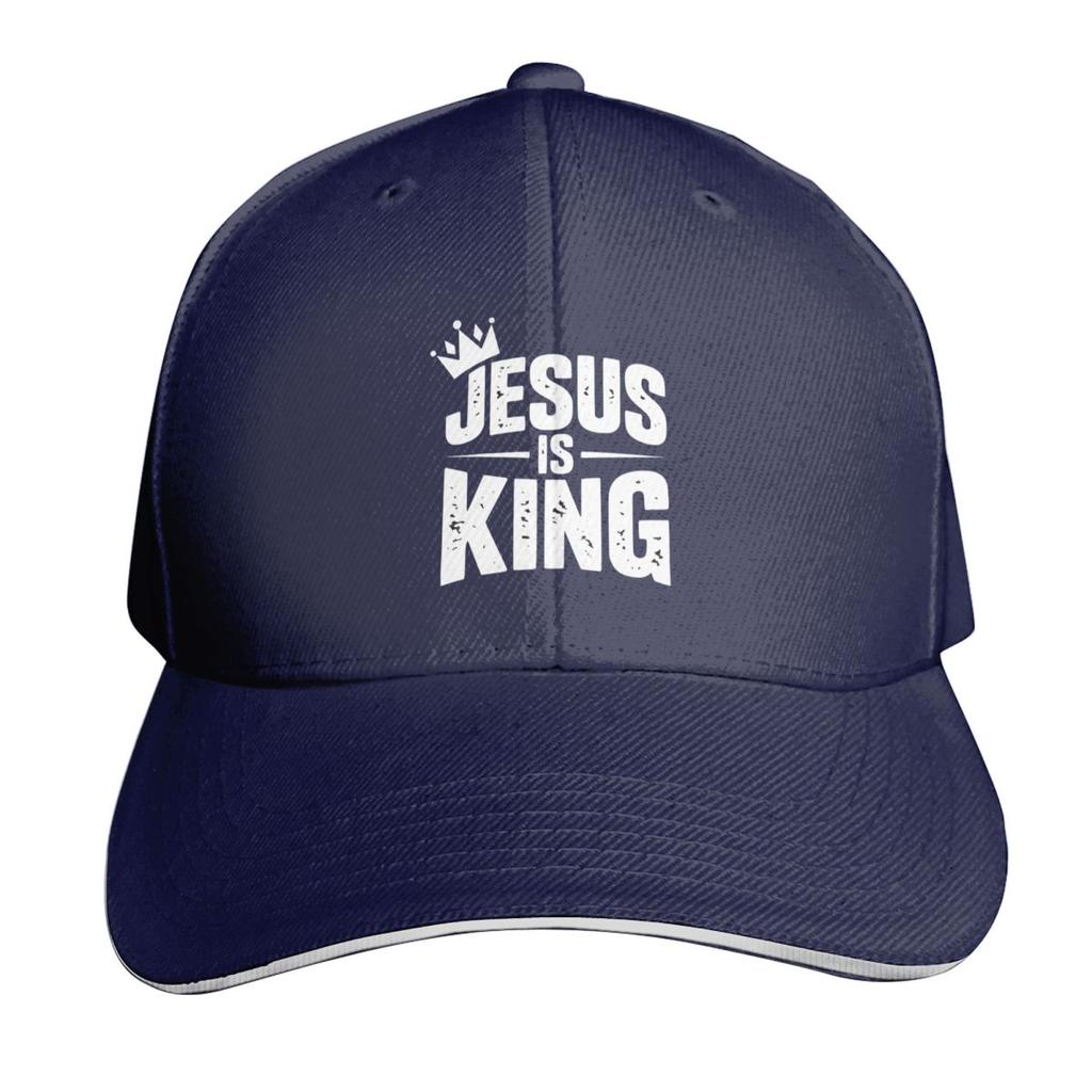 Jesus Is My King Christian Faith Catholic Cap Fashion Casual Baseball Caps Adjustable Hat Hip Hop Summer Unisex Baseball Hats