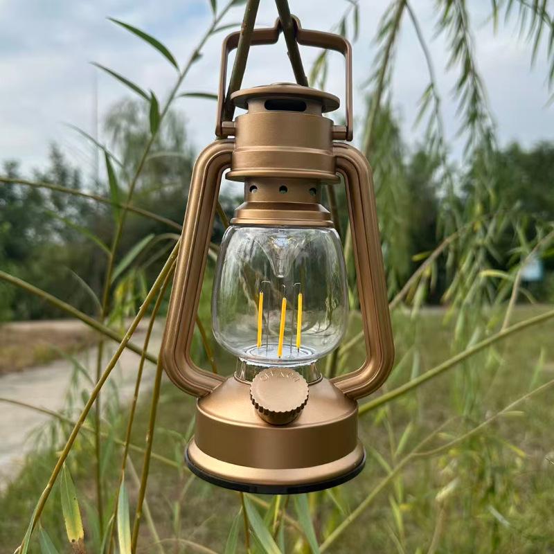 Retro Camping Lantern No. 5: Outdoor Lighting, Battery-Powered, Ambiance & Tent Light