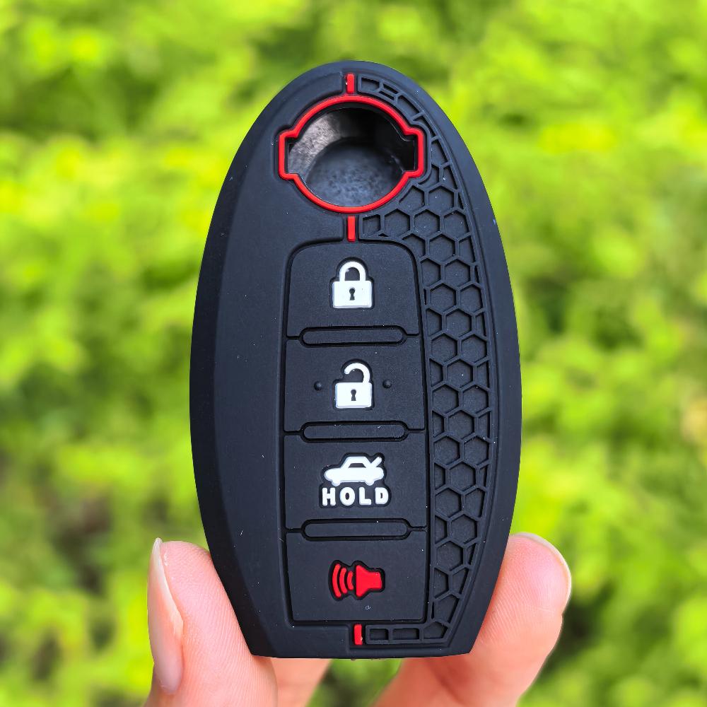 

Car Remote Key Shell Case Fob Protect Cover for NISSAN Maxima Altima Versa Sentra Sunny Sylphy Teana Qashqai X-Trail Juke чёрный