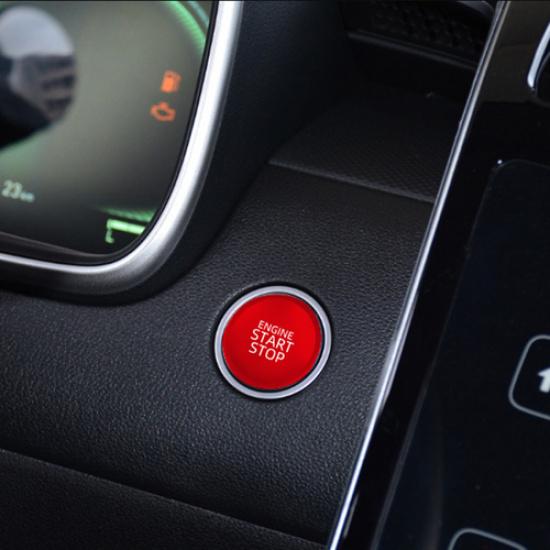 Red Car Engine Start Stop Button Ring Trim Decor For Hyundai Tucson