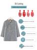 Chinese Style Summer Top for Middle-aged and Elderly Women - Lightweight Seven-Sleeve Grandma Shirt