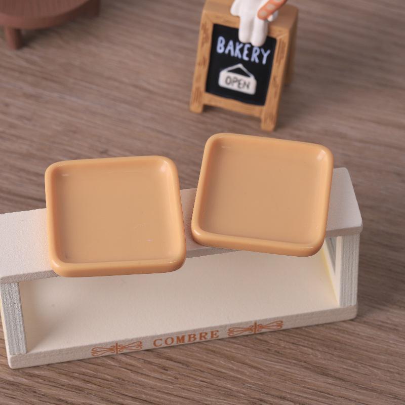 

Миниатюрная тарелка, самодельные украшения для кукольного домика в виде еды, магнит на холодильник в виде подноса, аксессуары для украшений из смолы ручной работы