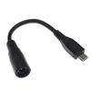 DC5.5 x 2.1mm Female Jack to Micro USB Male Plugs Power Connector Adapter Cable Extension Cord Support up to 5V3A 15W