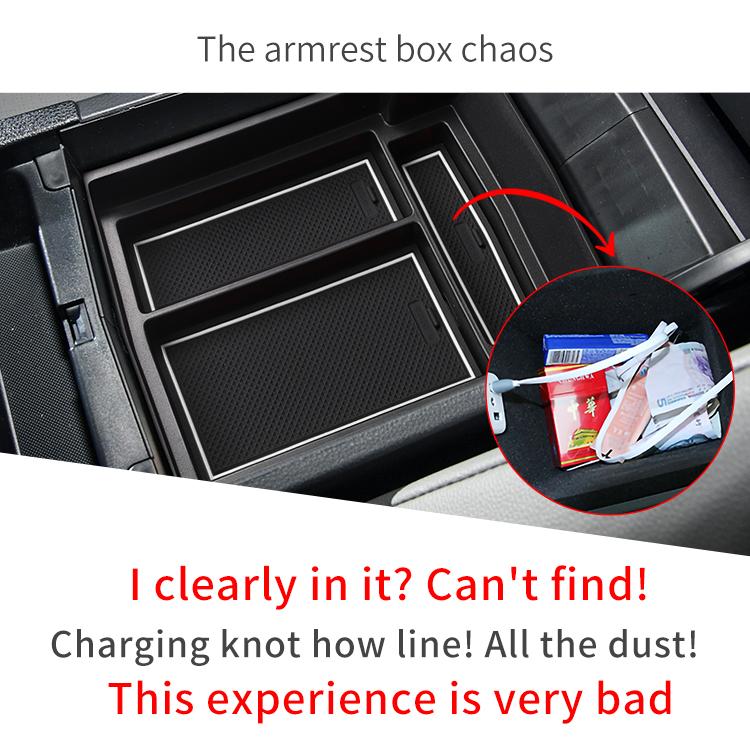 Für Toyota Bz4x 2025-2025 für Subaru Solterra Center Console Armlehne Box Ablage Innen Aufräumen Zubehör Organizer