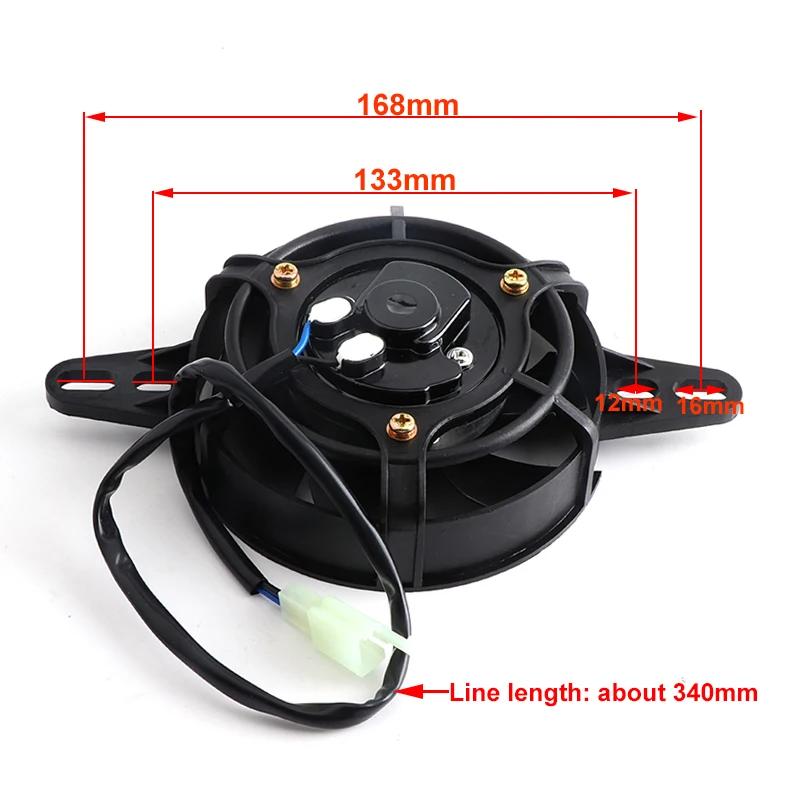 12V Motorcycle Cooling fan Oil Cooler Engine Electric Radiator Fit for 150cc-250cc ATV Quad Go Kart Buggy Motocross Accessories