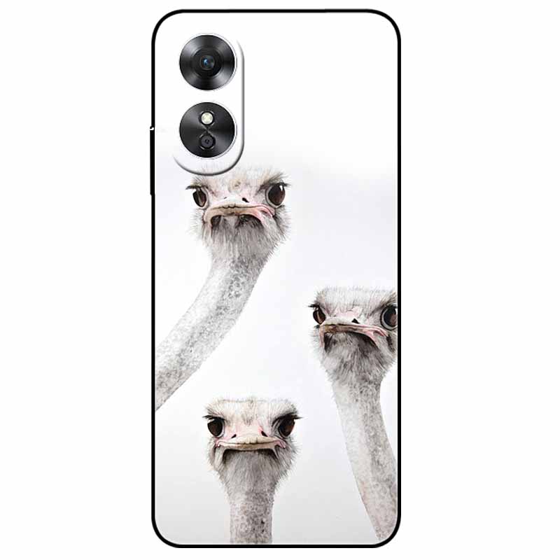 For OPPO A18 4G/ A38 4G/ A58 4G/A78 4G Cases TPU Shockproof Luxury Soft Silicone Bag on for OPPO Cute Animal Shell Flower Covers OPPO A78 4G