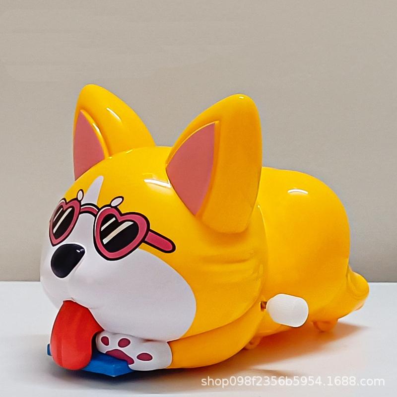 

1 шт. Качающаяся заводная игрушка-свинка-собачка будет двигаться и бегать, развивающие игрушки-головоломки с имитацией маленьких животных A2