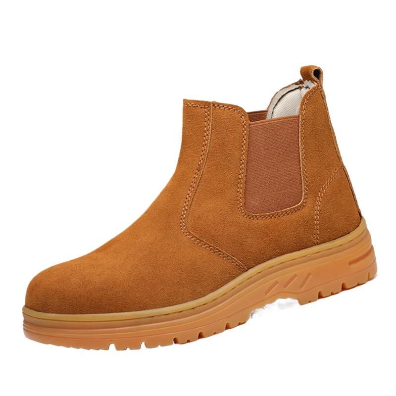 

Обувь для страхования труда, защитная обувь из стали Baotou с защитой от проколов и ударов, защитная обувь для сварщиков из воловьей кожи с антибархатом 40