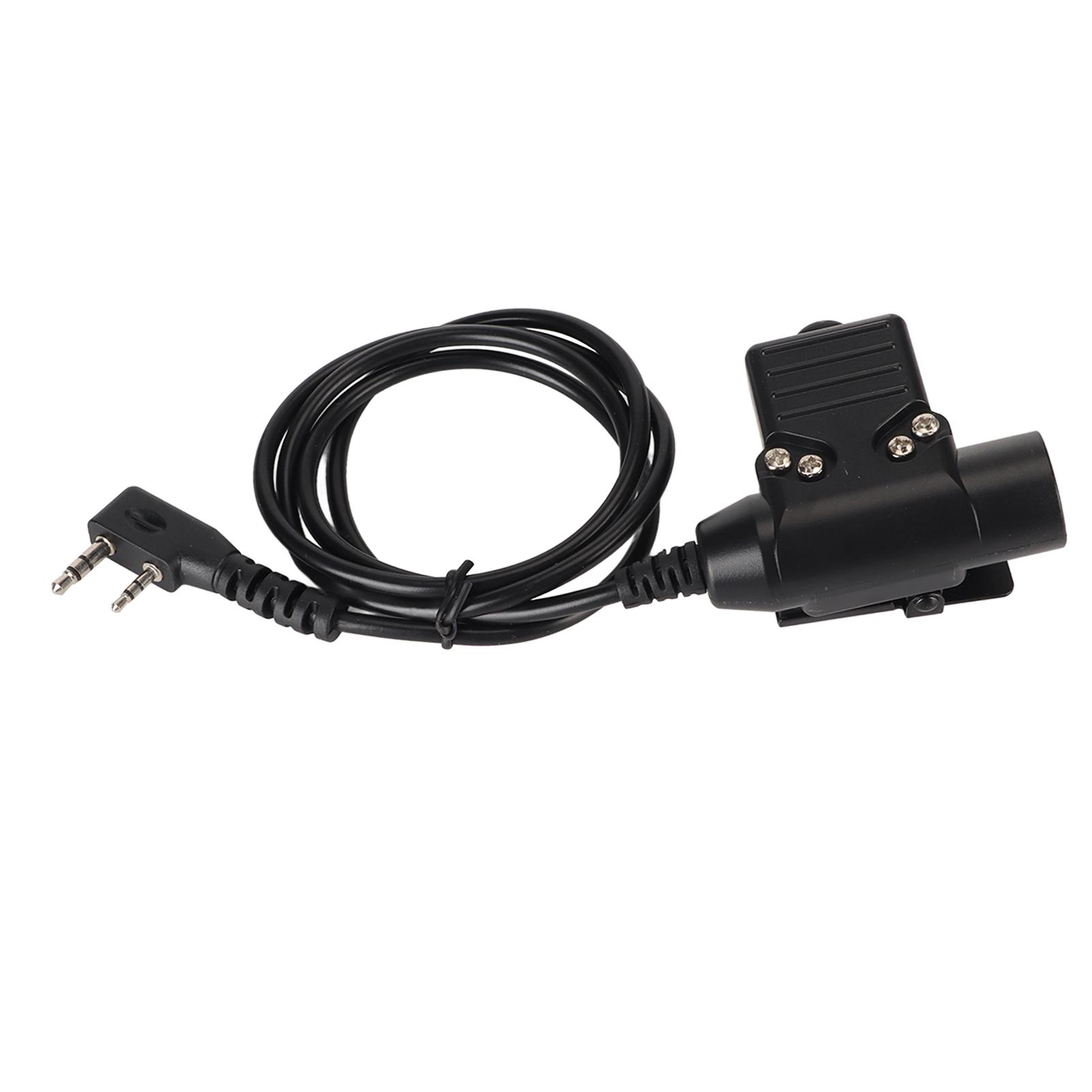 

Radio Walkie Talkie Adapter Cable 90cm U94 PTT Push to Talk Headset Cable Plug Connector Cable for Kenwood KPG TH TK