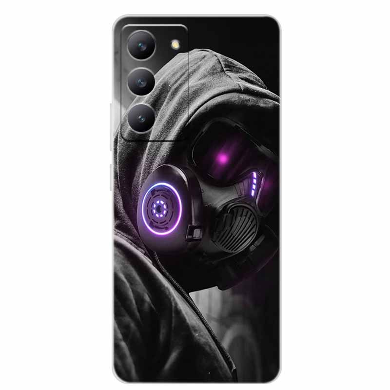 For Redmi 15 4G Phone Case Fashion Flowers Transparent Silicone TPU Soft Back Cover Case For Xiaomi Redmi 15 5G Case Redmi15 Bag