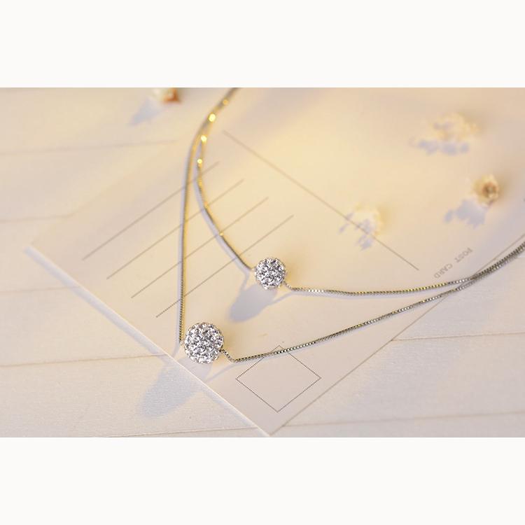 Double Necklace Pendant Female Short Section Simple Collarbone Chain Jewelry  Romantic Accessories Necklace Valentine's Day Gifts