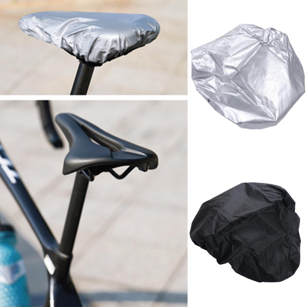 

Dust-proof Bike Seat Cover Waterproof Bicycles Saddle Seat Protect Bicycle Saddle Cover Outdoor серебряный/чёрный