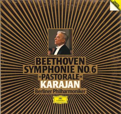 LP Record HERBERT VON KARAJAN BERLINER PHILH Beethoven Symphonie Nr.6 Fdur Op. 28MG0758 DEUTSCHE GRAMMO 1984 Japan Obi Classical Used