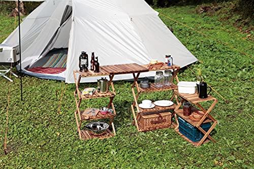 Captain Stag Scaffolding Slatted Freeboard Table & Board, 52 x 41 cm, CS Classics UP-1056, Natural