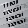 Insignia Emblema Pegatina Letras Negras ABS para Maletero de Coche Para LA Serie 1 116i 118i 120i 125i 130i 135i 140i E81 E82 E87 E88 F20 F21