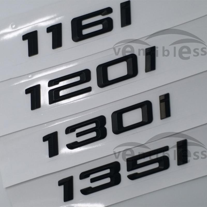 Car ABS Black Trunk Letter Badge Emblem Sticker For THE 1 Series 116i 118i 120i 125i 130i 135i 140i E81 E82 E87 E88 F20 F21