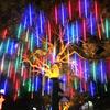 Solar Waterproof LED Meteor Shower String Lights for Outdoor Trees & Festival Decorations