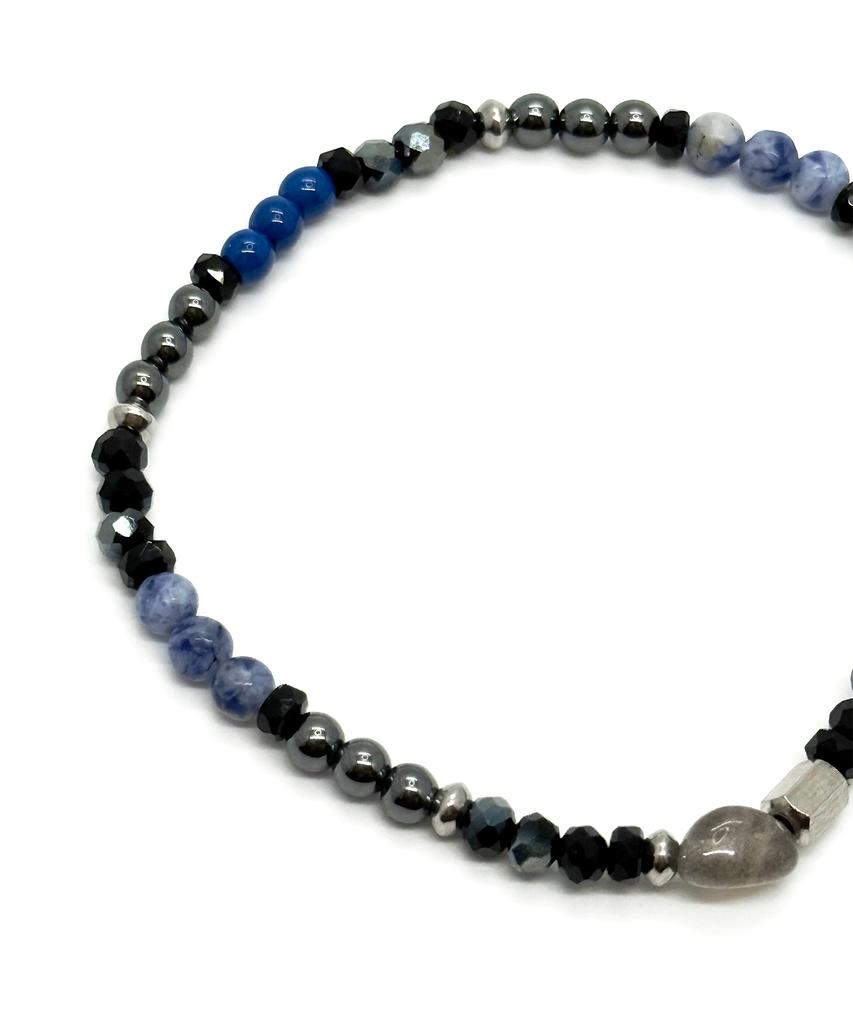 Monoflux Core Tone Gemstone Bracelet _ Blue Core