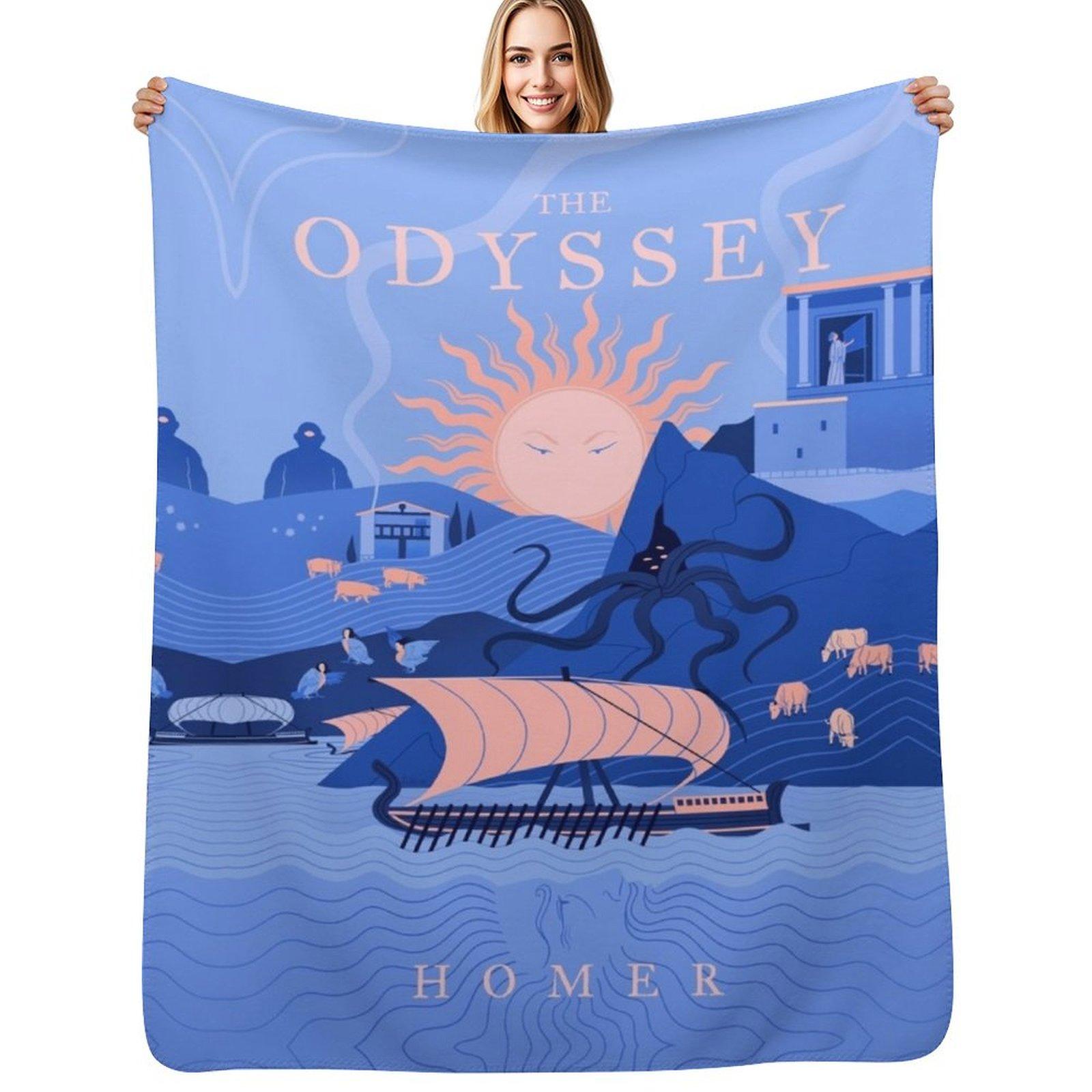 The Odyssey Throw Blanket Flannel Sofa Shaggy Blanket 75X95CM