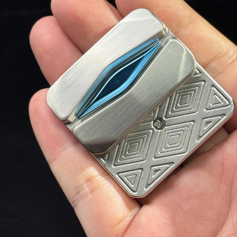 Future Eyes EDC Fidget Slider Zinc Alloy Fidget Toys Unlimited Push Haptic Slider ADHD Toy Stress Relief Gadget for Adults
