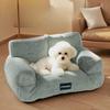 Chenil Nid pour Chat Velours de Lapin Chaud Nid pour Animal de Compagnie Grand Canapé Amovible pour Animal de Compagnie Canapé pour Chien d'Hiver Villa pour Chat